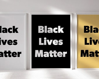 Black Lives Matter Art Print | Premium Art Print | Poster | Giclée | Matte | Luster | Large Print