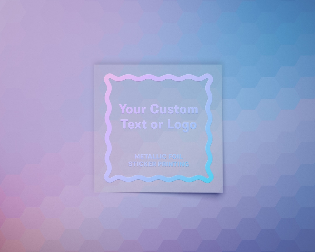 Custom Square Sticker | Custom Logo | Any Text | Business | Any Image ...