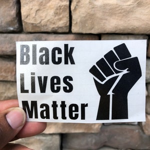 Black Lives Matter Car Vinyl | Decal | Permanent Vinyl | Car Stickers | Bumper Sticker | 5 Year Rating | BLMC-PV001