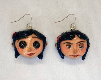Cora Earrings - Movie Accessories - Goth - Gothic Jewelry - Creepy Cute - The Secret Door - Original Earrings - Bizarre Art