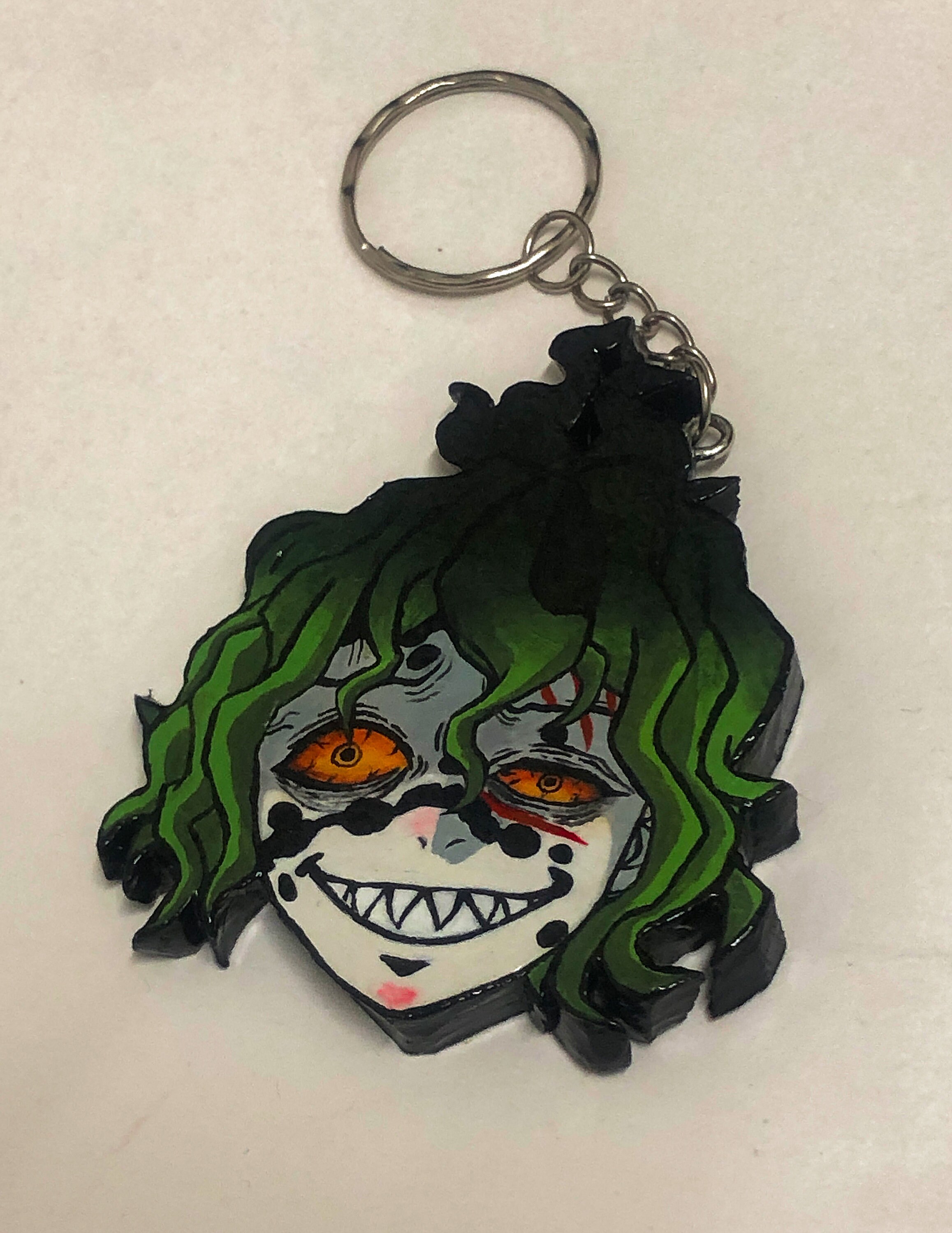 Kimetsu Polymer Clay Keychains Anime Resin Keychain No Etsy