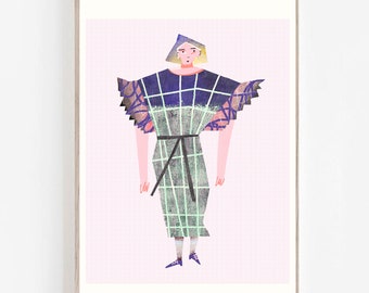 Henrik Vibskov Style II - Art Print -Digital Illustration - Fashion Illustration - Wall Art