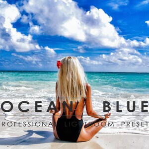10 Ocean Blue Mobile Lightroom Prestets, Desktop Presets, Blogger Preset, presets lightroom, summer Presets, cinematic presets
