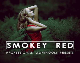 10 Smokey Red Presets Lightroom, Moody Presets, Mobile Presets, Desktop Presets, Blogger Presets,Instagram Presets, Beset Presets