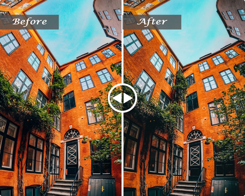 10 Black and Orange Lightroom Presets Moody Presets Mobile ...