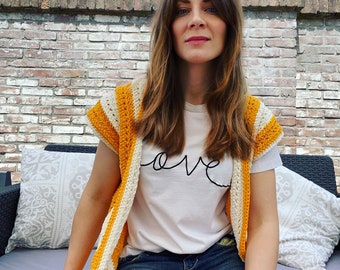 The Solar Flare Summer Crochet Cardigan (Sizes XS - XL +) **Instant PDF Download**