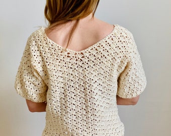 The Siren Shell Crochet Pullover - An adventurous Beginner Crochet Pattern (Sizes XS - XL) *Instant PDF Download*