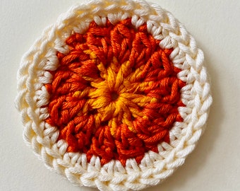 Sunburst Crochet Face Scrubbies Pattern - Zero Waste - Beginner Project -  *Instant PDF Download*