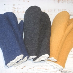 Gloves, mittens, wool walkers, plush, winter, warm image 2