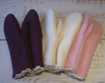 Handschuhe, Fäustlinge, Wollwalker, Plüsch, Winter, warm