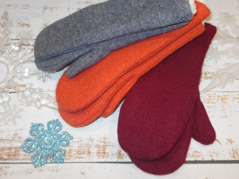 Handschuhe, Fäustlinge, Wollwalker, Plüsch, Winter, warm Bild 2