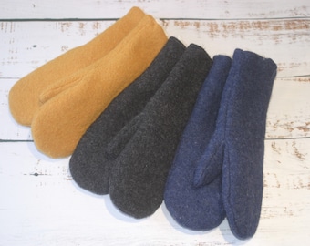 Handschuhe, Fäustlinge, Wollwalker, Plüsch, Winter, warm