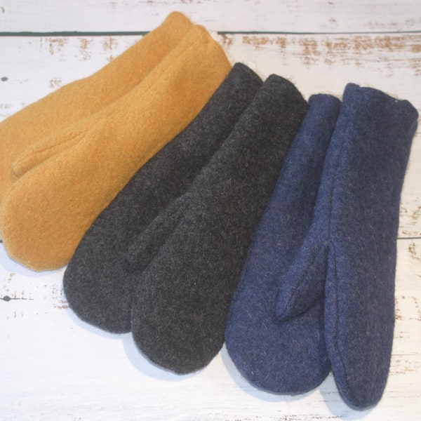 Handschuhe, Fäustlinge, Wollwalker, Plüsch, Winter, warm