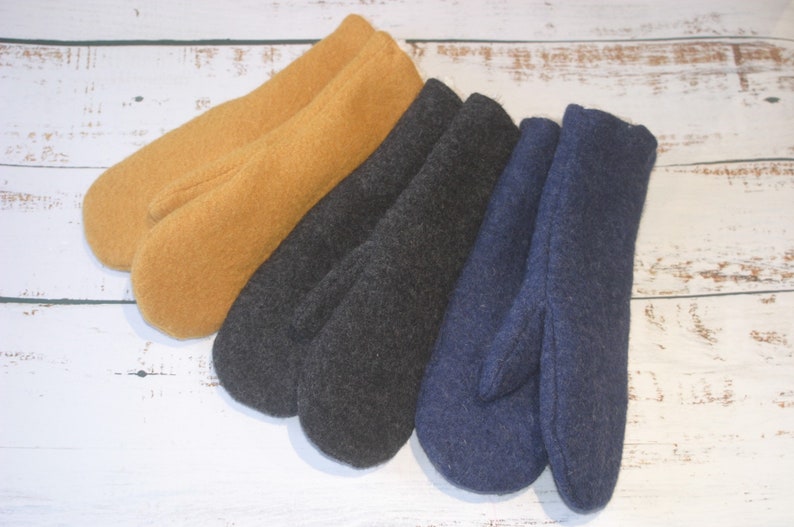 Gloves, mittens, wool walkers, plush, winter, warm image 1