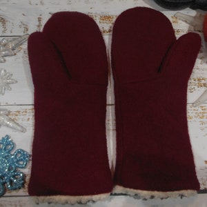 Handschuhe, Fäustlinge, Wollwalker, Plüsch, Winter, warm Bild 5