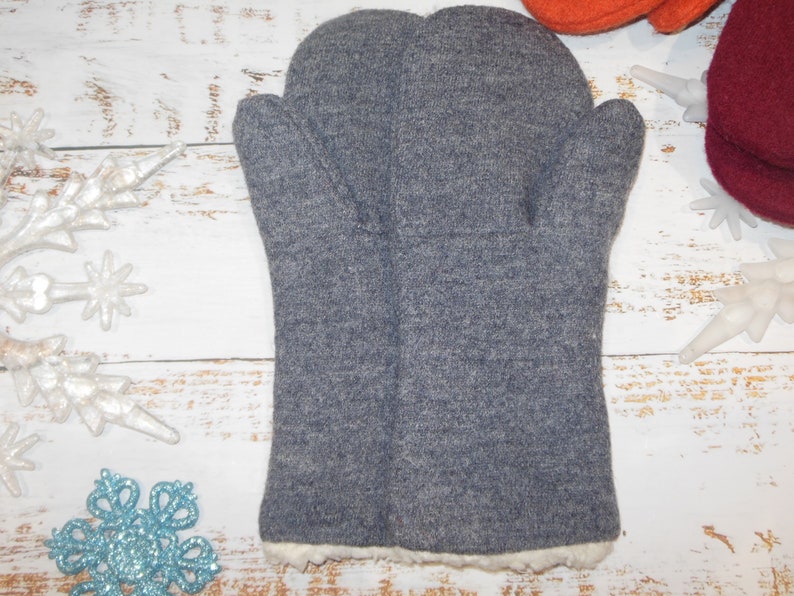 Handschuhe, Fäustlinge, Wollwalker, Plüsch, Winter, warm Bild 4