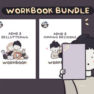 Entrümpeln & Entscheidungen treffen Arbeitsheft | ADHS | Zeitschrift | Arbeitsblatt | Hilfe zur Selbsthilfe | Druckbar | Selbstliebe