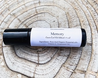 Memory Essential Oil Rollerball Blend 10ml, Essential Oils, All Natural