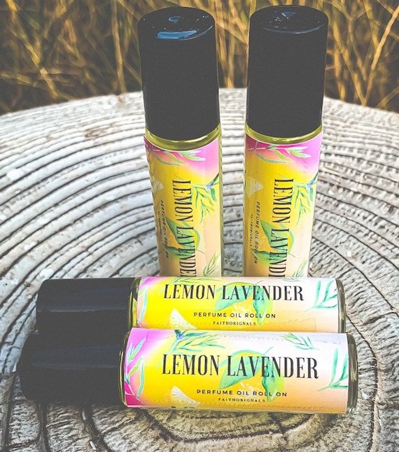 Lemon Lavender Perfume Oil, Fragrance Oil Roll On, Natural Perfume, Organic  Perfume oil, Aromatherapy, Spa, Self Gifts, All Natural