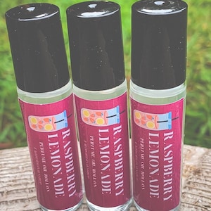 Raspberry Lemonade Perfume Oil, Fragrance Oil Roll On, Natural Perfume, Organic, Aromatherapy, Self Gift