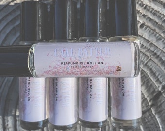 Aceite perfumado de masa de pastel, fragancia en roll-on, perfume natural, aceite perfumado orgánico y vegano, cuidado personal, baño y belleza, regalos