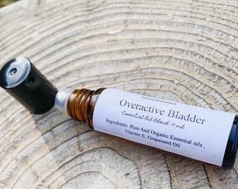 Overactive Bladder Essential Oil Rollerball Blend 10ml, Essential Oils, Organic, Self Gift