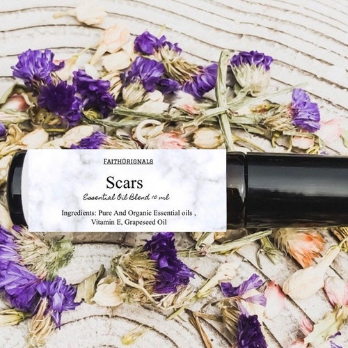 Scar Essential Oil Rollerball Blend 10ml Organic Essential Etsy