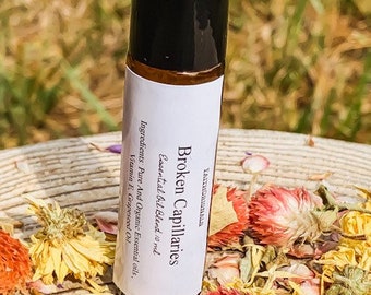 Broken Capillaries Essential Oil Rollerball Blend 10ml, Organic, Essential Oils