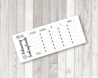 1602~~February Monthly View Planner Stickers.