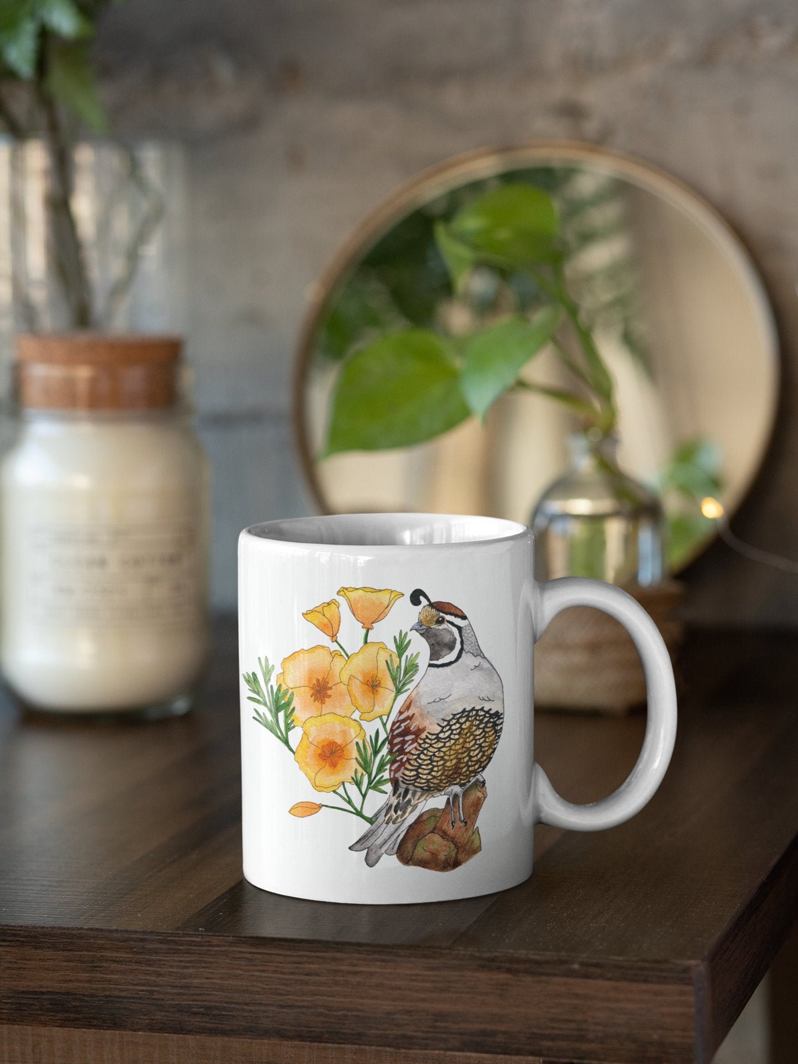 California Quail Mug Quail Mug Gifts for Her Gifts for Etsy