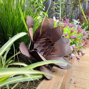 Flower - Australian Made Rusted Metal Garden Art