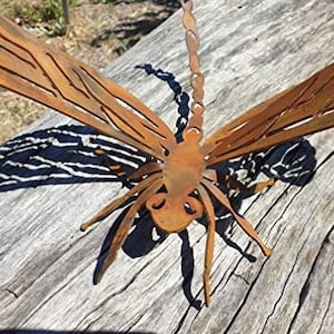 Dragonfly - Australian Made Rusted Metal Garden Art