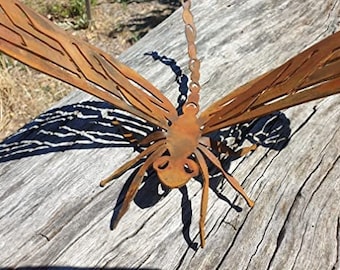 Dragonfly - Australian Made Rusted Metal Garden Art