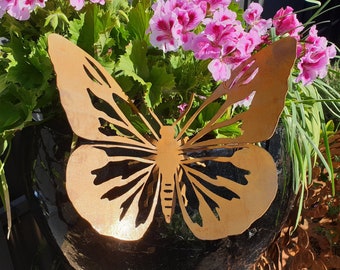 Butterfly #2 - Australian Made Rusted Metal Garden Art