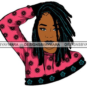 Black Girl Afro Hair African Woman Lady Confident Cute Face Goddess Glamour Fashion Vector SVG JPG PNG Vector Design Clipart Cricut Cutting