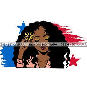 Sexy Mulata Déesse Panama Fort Assez Unique Beau Puissant Afro-Américain Femelle SVG .JPG .PNG Vecteur Clipart Cricut Coupe