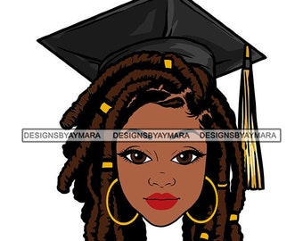 Graduate With Dreads Svg | Etsy Canada