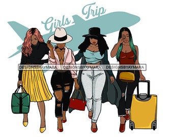 Ladies Getaway Vacation Adventure Fun Together Plans Friends Therapy Travel Confident Trip SVG JPG PNG Vector Clipart Cricut Cutting Fileg