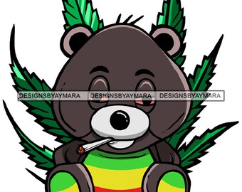 weed teddy bear