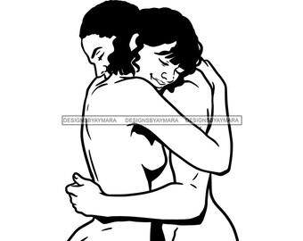 Black Couple Hugging Etsy Black Couple Hugging Etsy