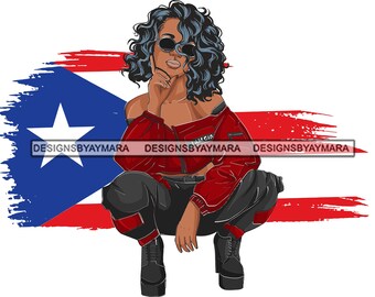 Puerto Rico Flag Png Etsy