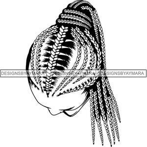 Woman Braids Goddess Love Hair Pretty Clever Alluring Amazing Brave Confident Magnificent SVG JPG PNG Vector Clipart Cricut Cutting Fileg