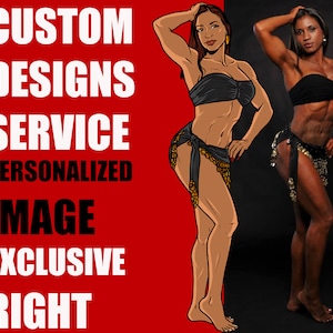 Custom Graphic Design Service Request for 10 Images Professional Graphic Design Service Expert Cartoon Character Portrait Business Logo