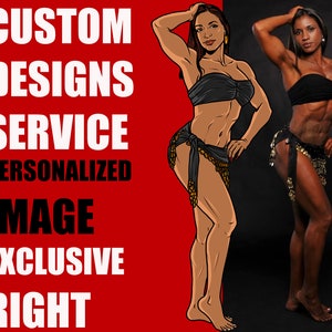 Diseño gráfico personalizado para 2 diseños Servicio de temas Servicio profesional Diseños personalizados a pedido Retrato de personaje de dibujos animados Logotipo comercial