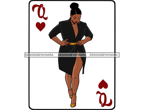 black woman in a club mini dress vector Beautiful Black Split Black Heels Red Heart Card Stepping SVG JPG PNG Designs Clipart Cricut Silhouette Cutting rhinestone_dress