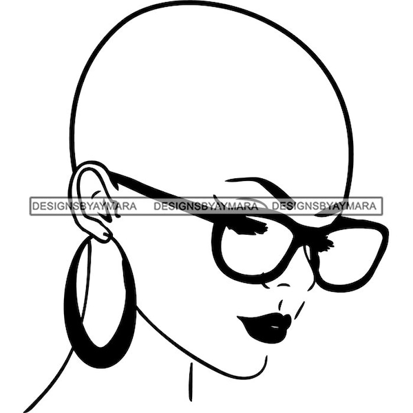 Melanin Woman Bold Proud Confident Smart Magnificent Beauty Woman Glamour Fashion Vector SVG JPG PNG Vector Design Clipart Cricut Cutting