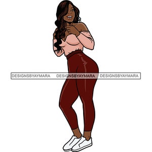 Black Woman Fashion Beauty Queen Confident Success Strong Female Sensual Motivation Elegance SVG JPG PNG Vector Clipart Cricut Cutting File