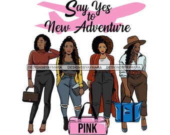 Ladies Getaway Vacation Adventure Fun Together Plans Friends Therapy Travel Confident Trip SVG JPG PNG Vector Clipart Cricut Cutting Fileg