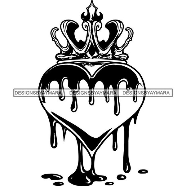 Dripping Crowns Svg - Etsy