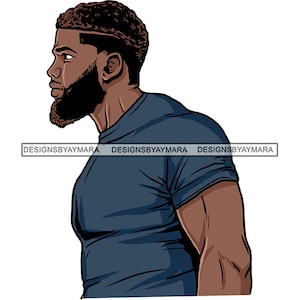 Handsome Man Face Bearded Athletic Sensual Cool  Attractive Strong Convinced  Confident  SVG JPG PNG Vector Clipart Cricut Cutting File